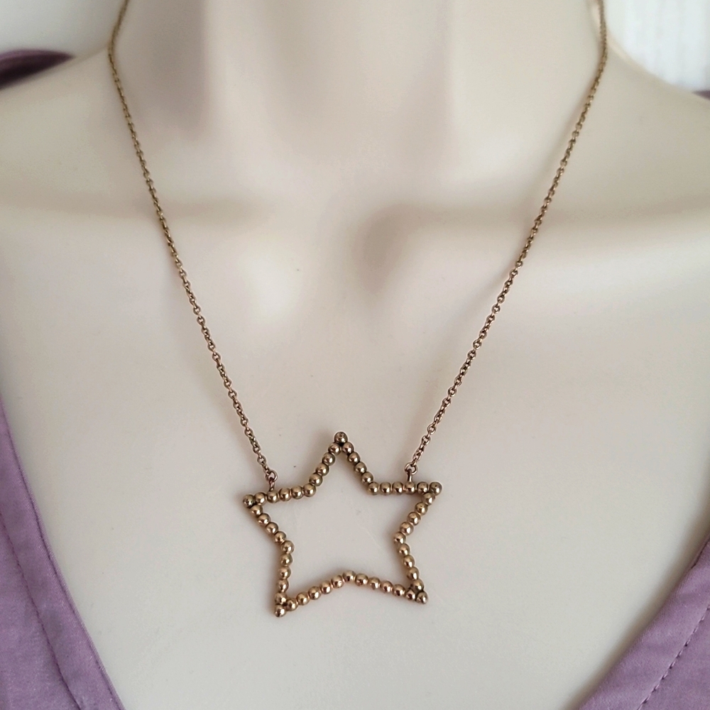 Coach Gold Star Necklace